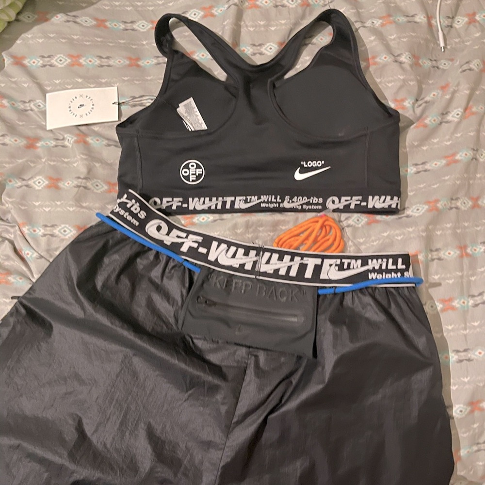 Nike X Off White Bra and Matching Shorts